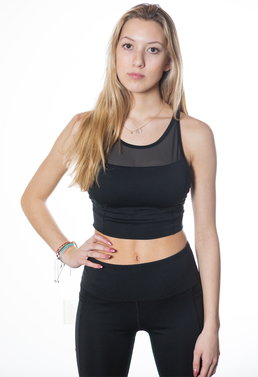 Mesh Sports Bra Top Seaav