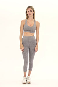 Seaav Vanora Capri Legging with Pockets in Shark Heather 3