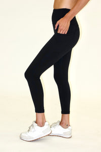 Seaav Vanora Ankle Legging with Pockets in Onyx